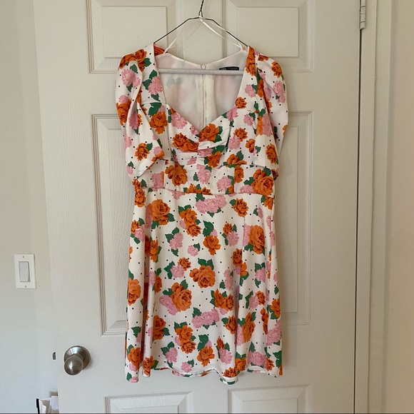 Retro Zara Printed Mini Dress - Picture 1 of 2